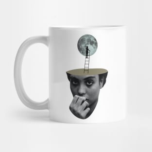 Surreal Vintage Collage Pop Art Mug